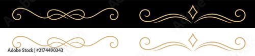 Elegant Decorative Line Divider Icons Set