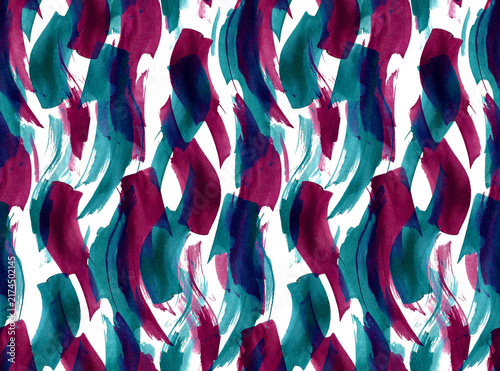 Abstract hand draw brush strokes seamless pattern background