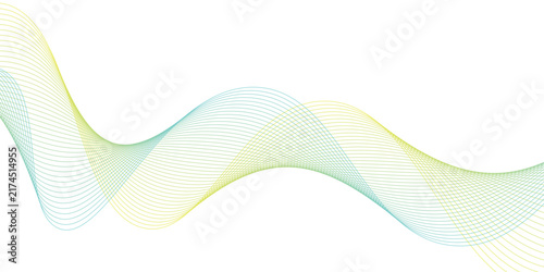 banner backgrond,blue and yellow line wave effect abstarct backgrounnd line.shape.vector. Premium design .eps 10