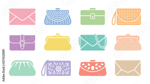Colorful Handbags and Purses Collection.