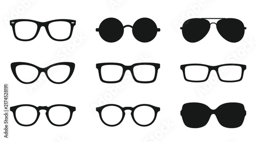Variety of Glasses and Sunglasses Display.