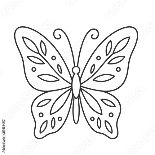 Outline butterfly illustration