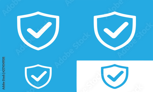  check marks representing security and verification for digital interfaces.