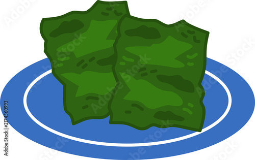 illustration nori seaweeds