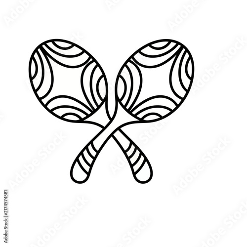 Two Maracas Crossed