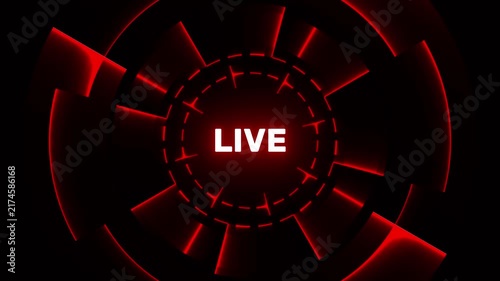 live streaming broadcast icon with alpha channel in 4k