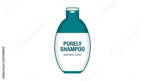 Принти на полотні Purely Shampoo Natural Care Bottle Vector
