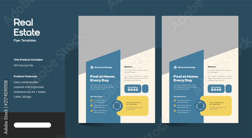 Modern Flyer Real Estate Landmark Design Template