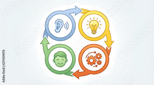 Four step circular process for Customer Feedback Loop