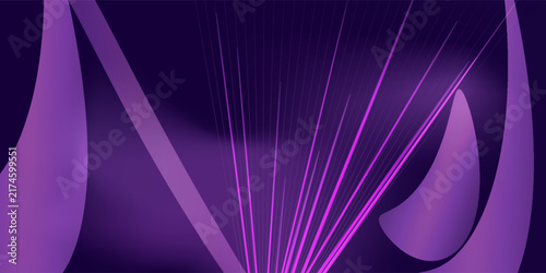 Mystical Purple Light Rays Emerging from a Deep Cosmic Violet Atmosphere