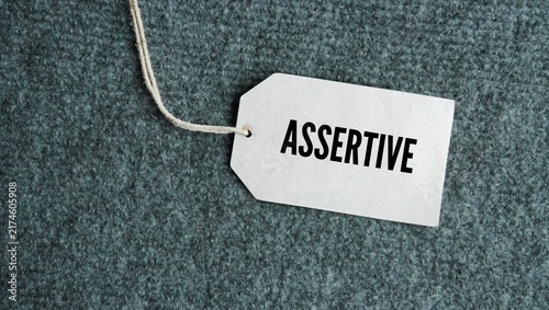 Photography Tag the paper with the word assertive