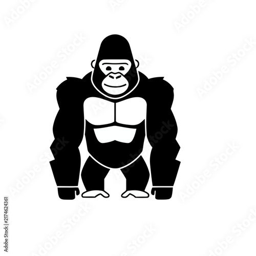 Stylized Gorilla Icon