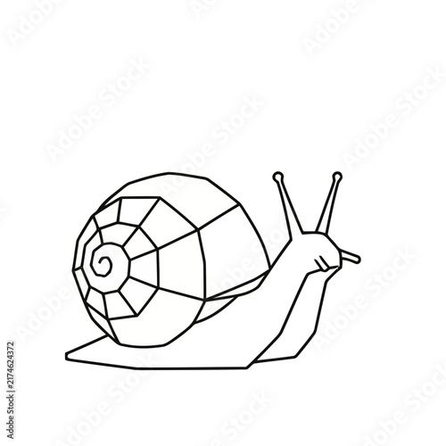 Stylized Snail Illustration