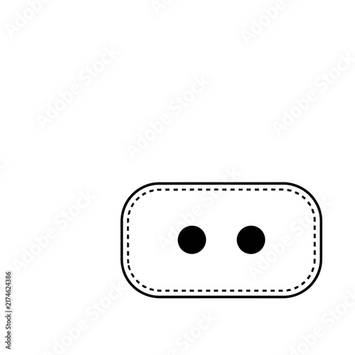 Two dots inside a rounded rectangle