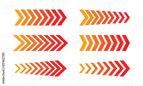 Vector Chevron Stripe Pattern Icon Set