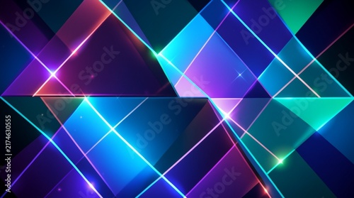 abstract colorful background with triangles