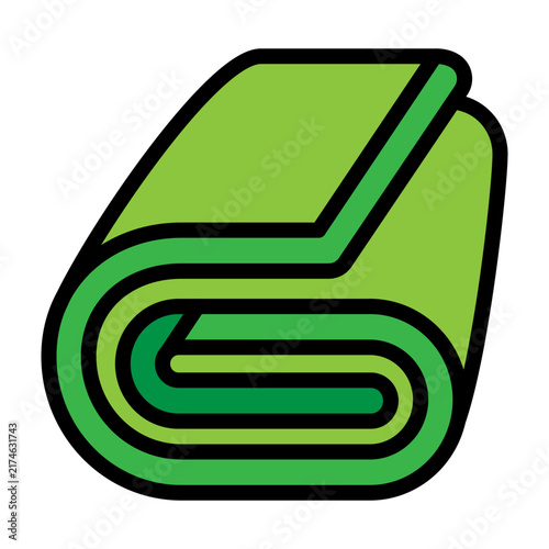 Blanket Vector Filled Icon Design