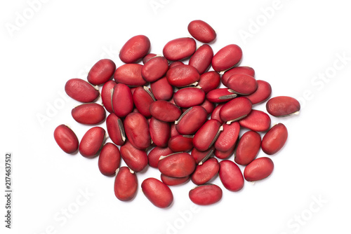 Tapety artystyczne Red beans on white background