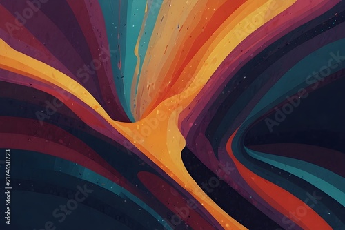 Abstract Dynamic Modern Pattern Background with Bold Vector Shapes and Contemporary Design Illustration