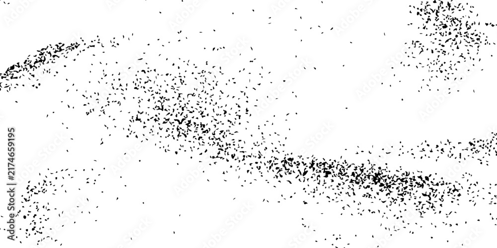Obraz premium Black charcoal dust, gunpowder isolated on white background and texture, top view