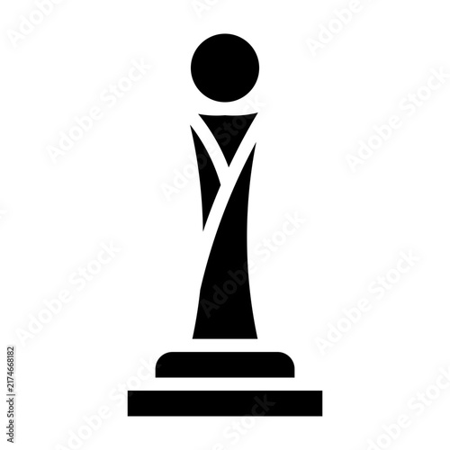 FilmAwards Stage Vector Glyph Icon Design