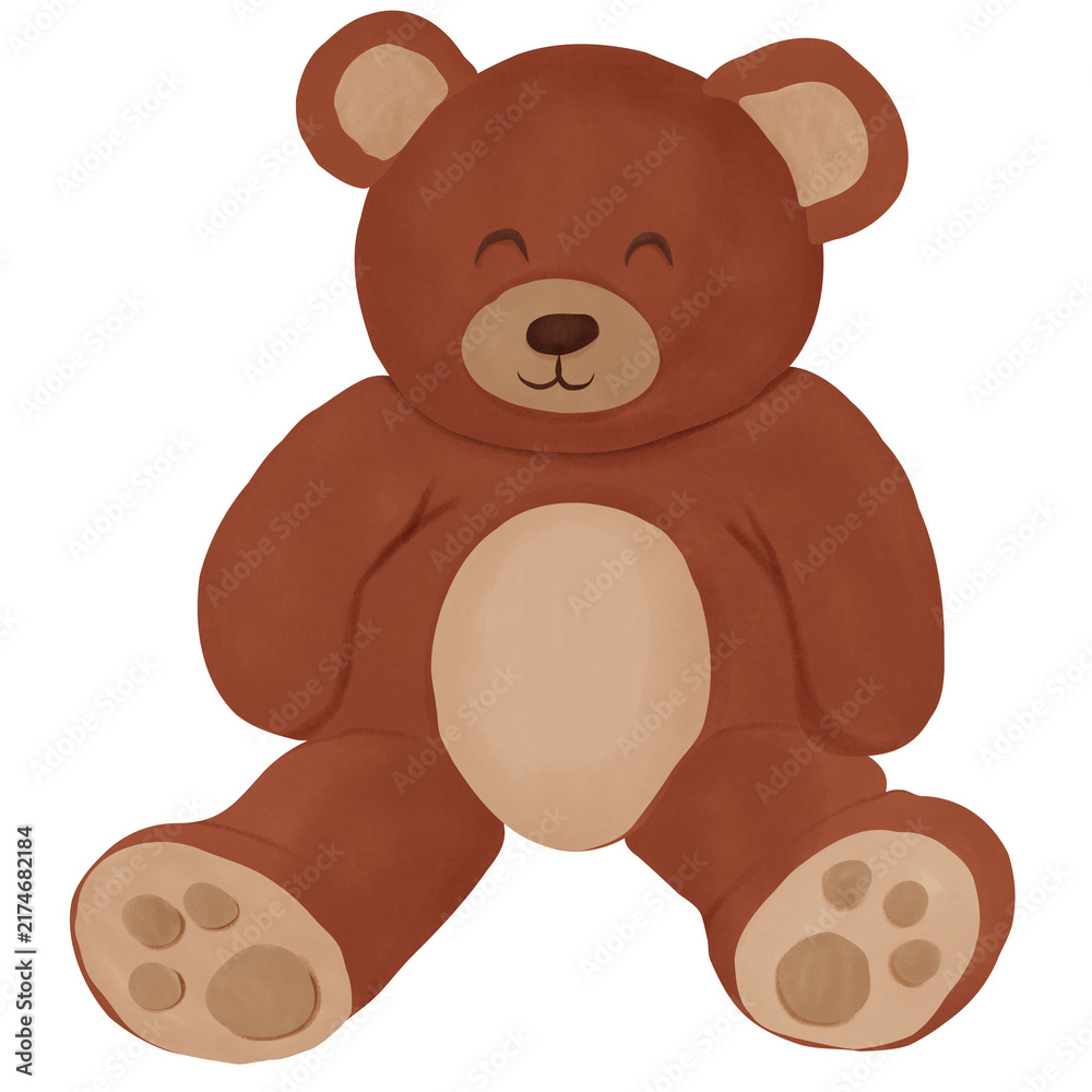Fototapeta premium Fluffy teddy bear foy kids hug and sleep with them