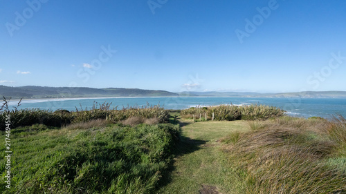 Konstfotografi Scenic Coastline of New Zealand with Ocean View