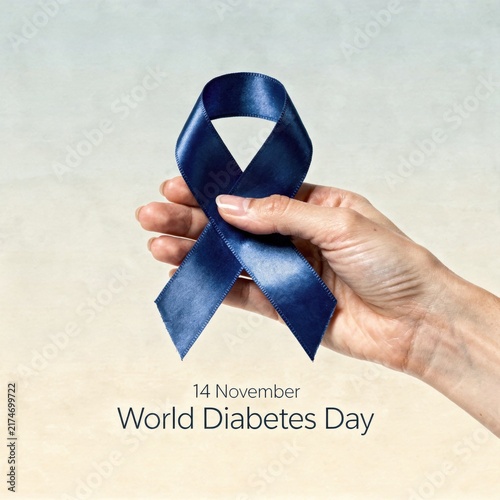 Blue Ribbon for World Diabetes Day