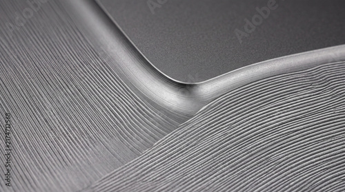 Precision Machined Aluminum Surface with Rounded Corner