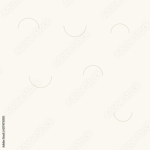 Obraz na płótnie Minimal semicircle repeat beige wallpaper