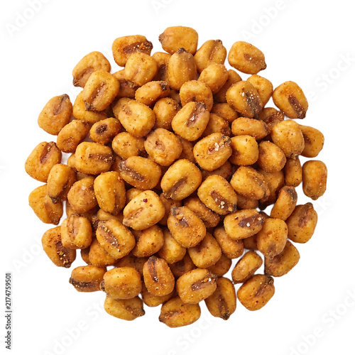 Spicy Corn Nuts Roasted Kernels Isolated On Transparent Background