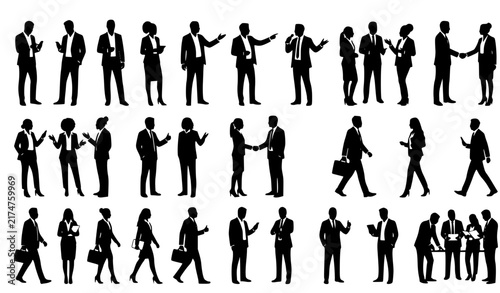 business people silhouettes