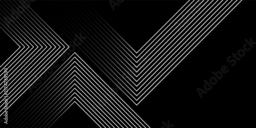 Dark blue background. Modern line stripes curve abstract presentation background