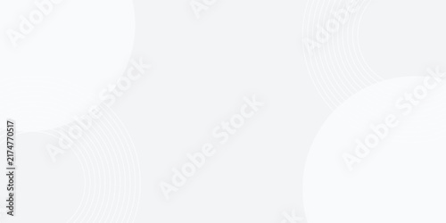 White geometric abstract background overlap layer on bright space with lines effect decoration. Modern graphic design element circles style concept for
