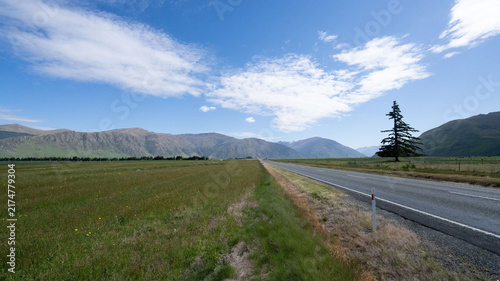 Twizel, New Zealand - Serene Landscape with Mountains