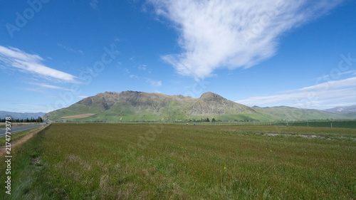 Mountains and Fields in Central Otago, New Zealand
