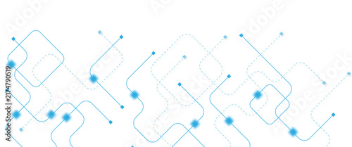 Принти на полотні Abstract futuristic technology background