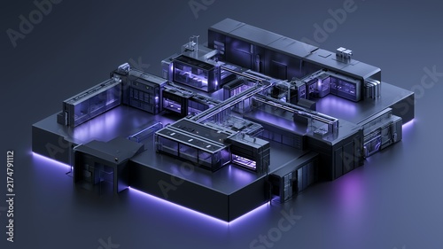 Modular Data Center Infrastructure with Enterprise Server Architecture, Computing Systems and Cloud Technology for AI Workloads, Technology Backgrounds, Presentations, Websites and Digital Platforms