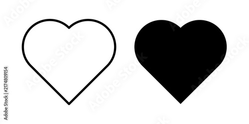 Obraz na płótnie Heart Icon represents love, affection, health, emotions, relationships, compassion, care, and cardiovascular themes in personal and medical contexts