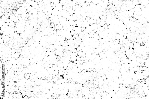Rough white distressed texture with dark scratches, cracks, speckles and weathered marks for grunge background design
