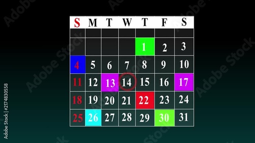 Time management and scheduling concept with calendar, checklist, and task planning for productivity, project management, deadline tracking, and efficient organization of daily activities.