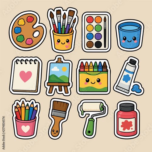 Art Supplies Stickers