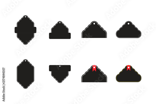 BLACK AND WHITE HANG TAG TEMPLATE