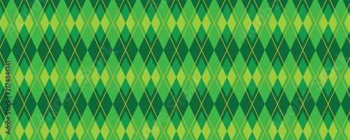 Green Argyle Seamless Pattern Old Money Golf Preppy Sweater Print. Christmas style.
