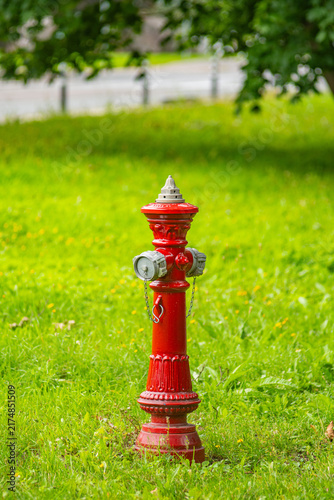 Plakat red fire hydrant