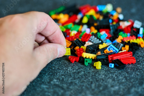 Colorful Building Blocks - Creative Play Concept
