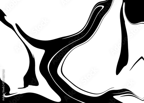 Abstract Liquid Marble Texture black and white