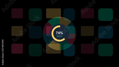 Creator Analytics Dashboard with Animated Signal Mosaic