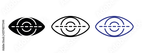 Foto Eye Outline Vector Icon