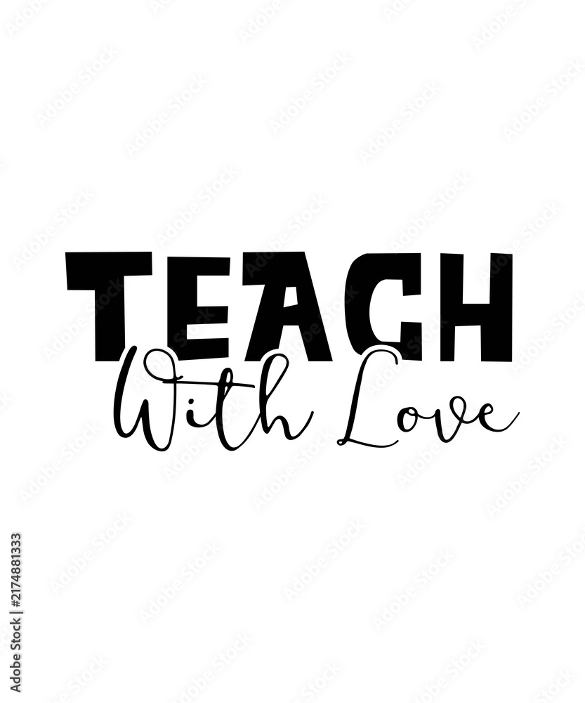 Fototapeta premium Teacher Svg Bundle, Teacher Life Svg, Back to School Svg, Teacher Quote Svg, Teacher Appreciation svg, Teacher Bundle Svg, School Svg,Cricut